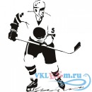 Декоративная наклейка Ice Hockey Player Wall Sticker Sport Wall Art