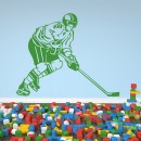 Декоративная наклейка Hockey Player And Stick Hockey Wall Stickers Stadium Gym Sport Decor Art Decals