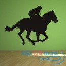 Декоративная наклейка Jockey &amp; Racing Horse Farmyard Animals Wall Stickers Racing Decor Art Decals