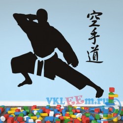Декоративная наклейка Martial Arts Wall Sticker Karate Wall Art