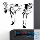 Декоративная наклейка Martial Arts Fighter Extreme Sports &amp; Fighting Wall Stickers Gym Home Art Decals