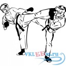 Декоративная наклейка Martial Arts Fighter Extreme Sports &amp; Fighting Wall Stickers Gym Home Art Decals