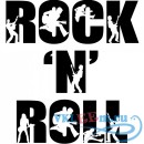 Декоративная наклейка Rock N Roll Rock Band Musicians &amp; Band Logos Wall Stickers Music Art Decals
