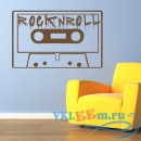 Декоративная наклейка Rock N Roll Cassette Tape Musicians &amp; Band Logos Wall Stickers Music Art Decals