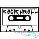 Декоративная наклейка Rock N Roll Cassette Tape Musicians &amp; Band Logos Wall Stickers Music Art Decals