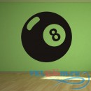 Декоративная наклейка Pool 8 Ball Wall Sticker Pool Wall Art