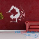 Декоративная наклейка Yoga Pose Named Yoga Relaxation Move Dancing Wall Stickers Home Decor Art Decals