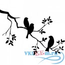 Декоративная наклейка Ветка с птицами