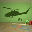 Декоративная наклейка военная вертолетная операция