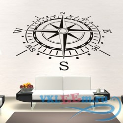 Декоративная наклейка Compass большой компас