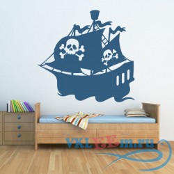Декоративная наклейка Pirate пиратский корабль