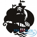 Декоративная наклейка детский пиратский корабль