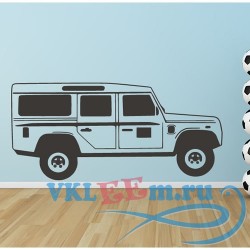Декоративная наклейка Land Rover африканский джип