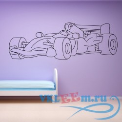 Декоративная наклейка гоночная машина формулы 1