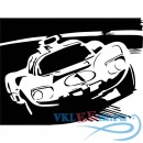 Декоративная наклейка Race машина из мультфильма гонщик спиди