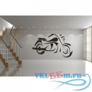 Декоративная наклейка силуэт мотоцикла