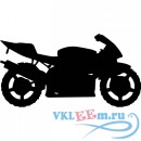 Декоративная наклейка гоночный мотоцикл