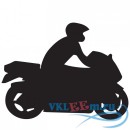 Декоративная наклейка гоночный мотоцикл с гонщиком