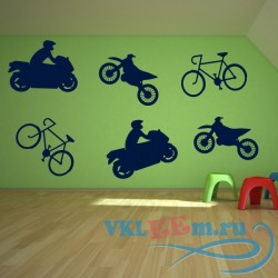 Декоративная наклейка мотоциклы и велосипеды 