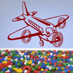 Декоративная наклейка детский самолетик