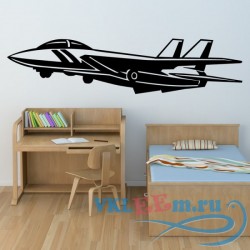 Декоративная наклейка взлетающий самолет