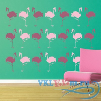 Декоративная наклейка Австралийская фламинго