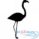 Декоративная наклейка Фламинго в профиль