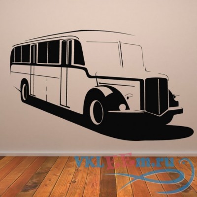 Декоративная наклейка  Bus немецкий пазик