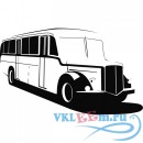 Декоративная наклейка  Bus немецкий пазик