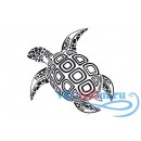 Декоративная наклейка большая морская черепаха