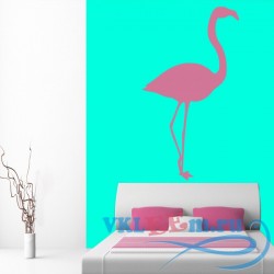 Декоративная наклейка Стоячий фламинго