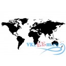 Декоративная наклейка карта мира