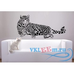 Декоративная наклейка Leopard лежачий леопард 