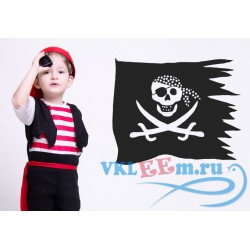 Декоративная наклейка детский пиратский флаг