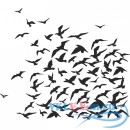 Декоративная наклейка Летящие птицы