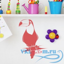Декоративная наклейка Австралийский попугай на ветке