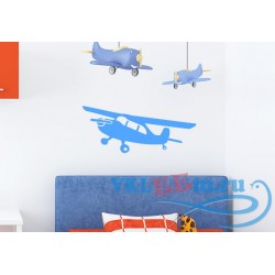 Декоративная наклейка самолет с пропеллером 