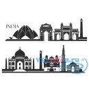 Декоративная наклейка India индийский город