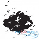 Декоративная наклейка Птицы в Облаке
