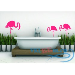 Декоративная наклейка Flamingo фламинго на одной ноге