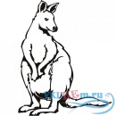 Декоративная наклейка Австралийский кенгуру