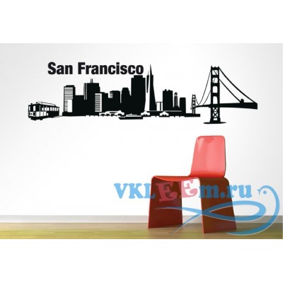 Декоративная наклейка San Francisco город