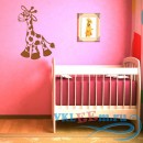 Декоративная наклейка Детский жираф