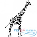 Декоративная наклейка Узорчатый жираф