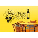 Декоративная наклейка испанское вино