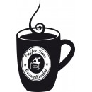 Декоративная наклейка кружка с кофем