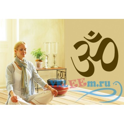 Декоративная наклейка OM Медитация
