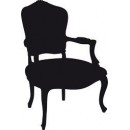Декоративная наклейка интерьерный стул