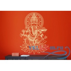 Декоративная наклейка индийский бог Ганеша