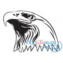 Декоративная наклейка голова орла